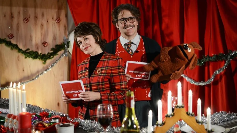 Historieätarna Lotta Lundgren och Erik Haag firar jul.