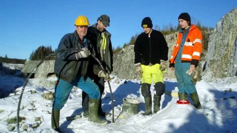 Så här ser det ut i Gåsgruvan där yrkesvux i Filipstad bedriver bergutbildning. Nu får yrkeselever i Kiruna möjlighet att ta sina sprängkort i Värmland.