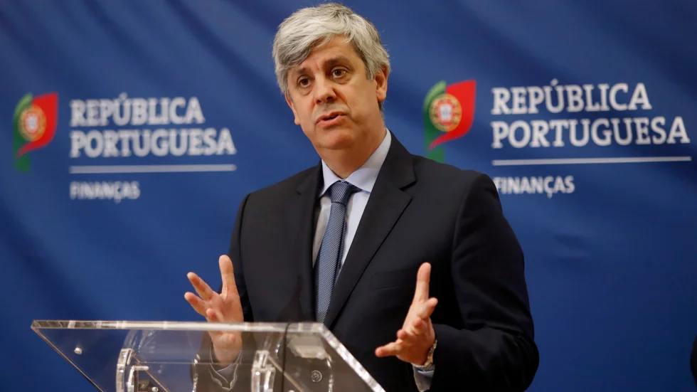 Portugals centralbankschef Mario Centeno vill att ECB ska gå försiktigare fram när det gäller framtida räntehöjningar. Arkivbild.
