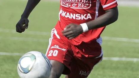 IFK Kalix målskytt Freddy Kwizera.