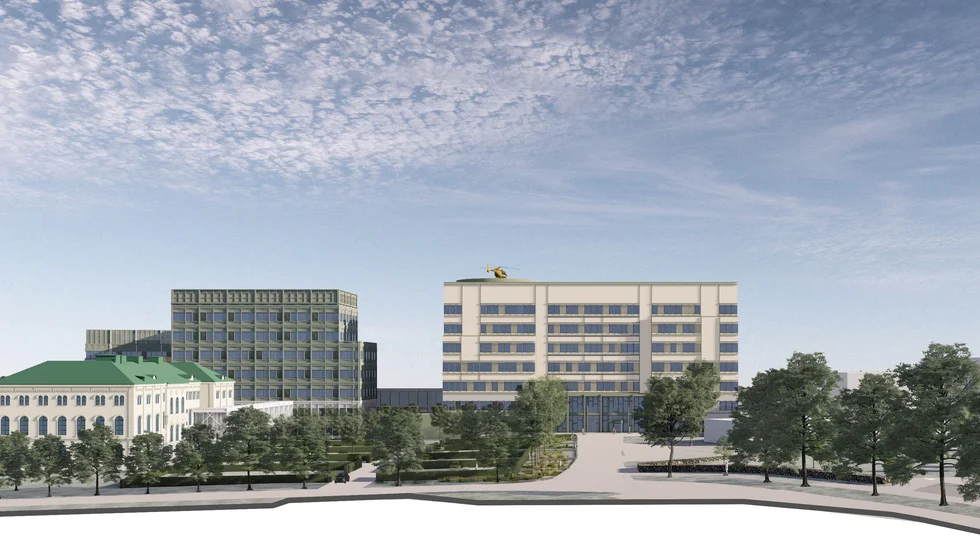 Så här skulle Västerviks sjukhus kunna se ut i framtiden. Men att satsa på till- och utbyggnad istället för att investera i personal med rätt kompetens är fel väg att gå, menar insändarskribenten.