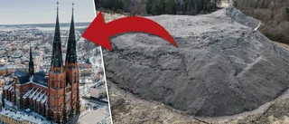 Stora mängder grus i Uppsala – kan fylla över två domkyrkotorn