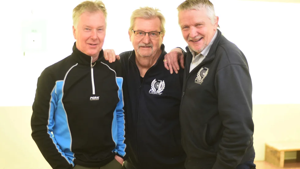 Jan Isberg, Ulf Andersson och Erling Åberg provade på en 24-timmars skyttetävling i helgen.