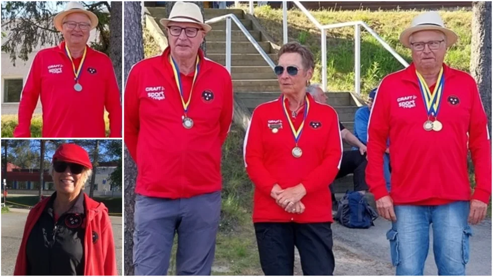 Medaljörerna: Staffan Berglund, Catarina Wirtoft samt Stefan Öqvist, Staffan Berglund och Viveca Lönnberg.