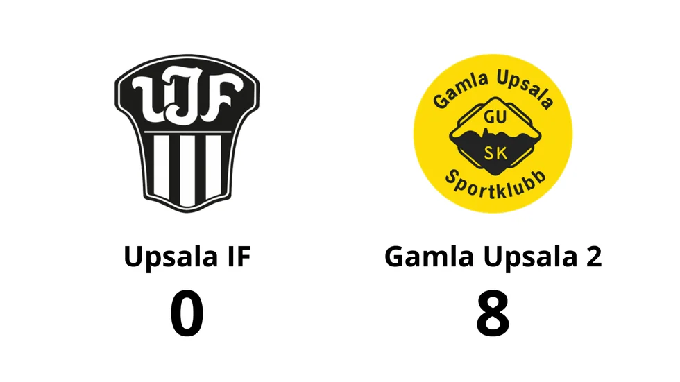 Upsala IF Fotboll förlorade mot Gamla Upsala SK 2