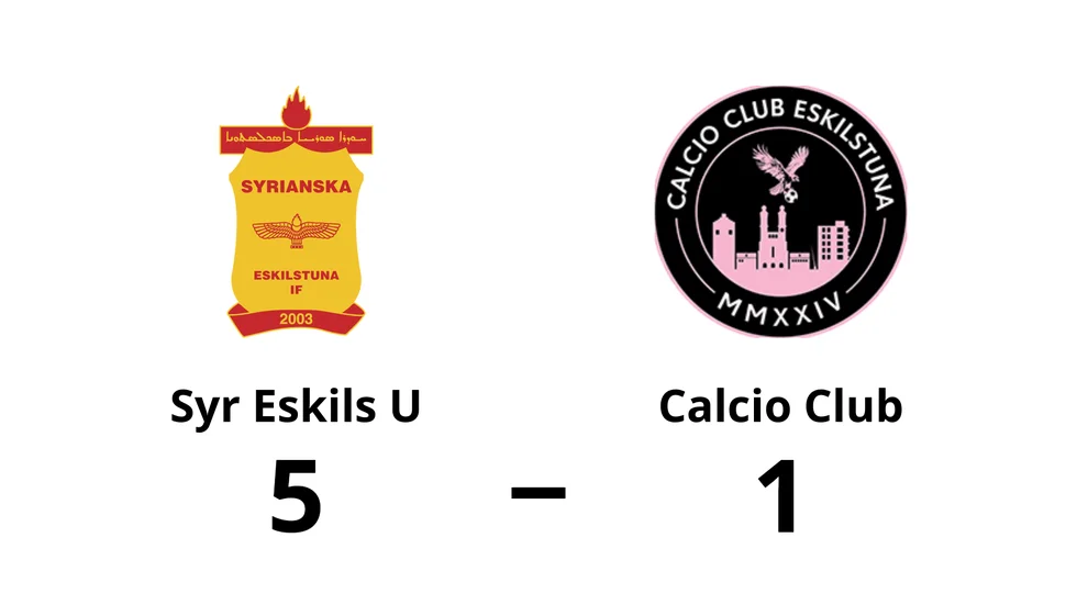 Syrianska Eskilstuna U vann mot Calcio Club Eskilstuna