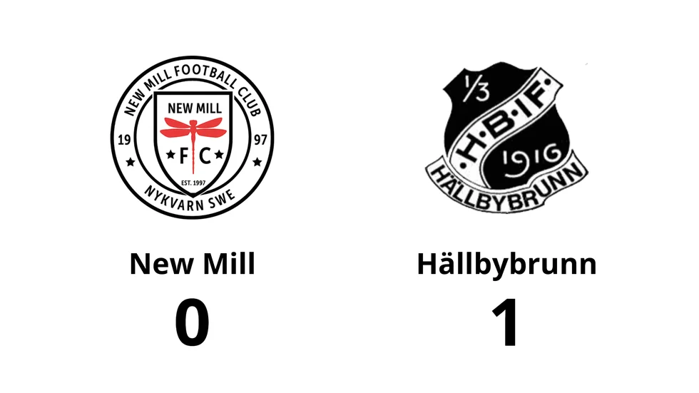 New Mill FC förlorade mot Hällbybrunns IF