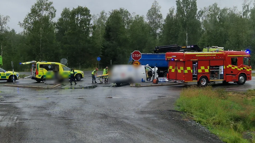På onsdagen inträffade en trafikolycka på E4 norr om Rutvik.