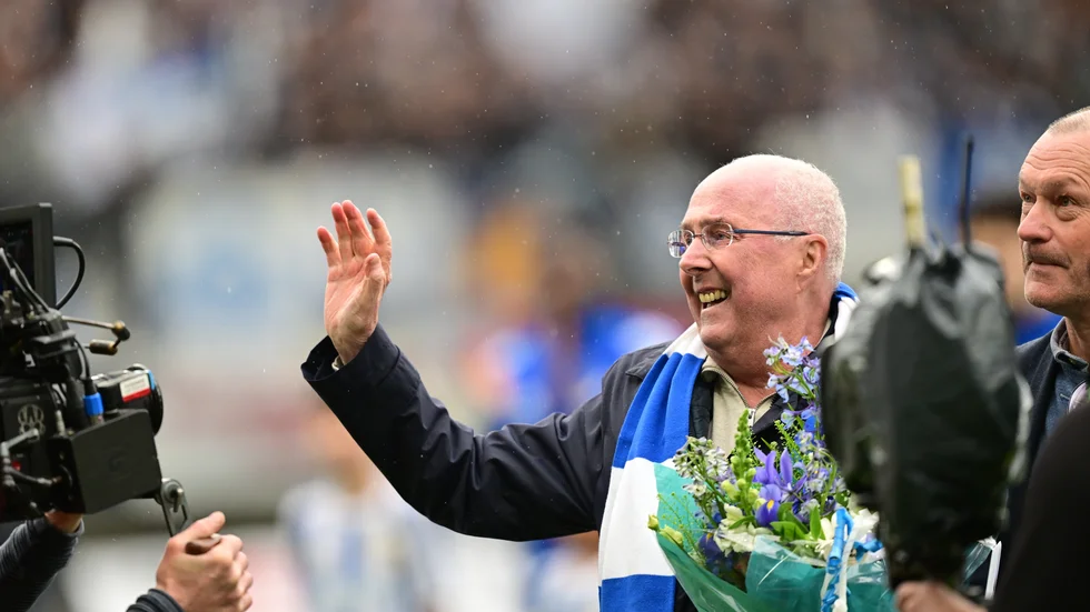 Sven-Göran "Svennis" Eriksson hyllades på Gamla Ullevi den 20 april.