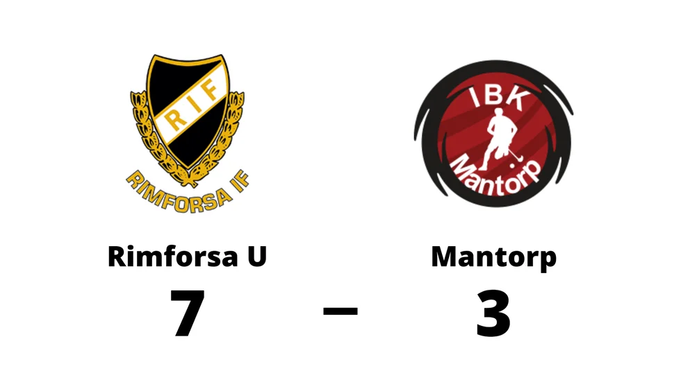 Rimforsa IF U-lag vann mot IBK Mantorp