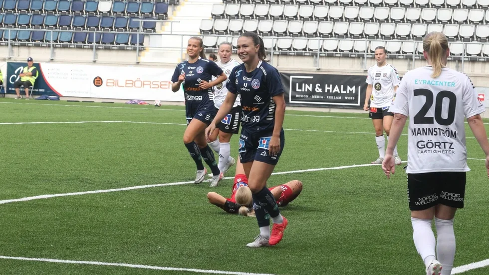 Delaney Pridham gjorde ett av LFC-målen mot Örebro.
