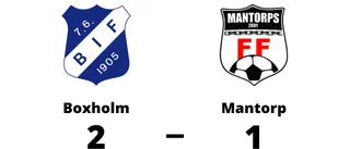 Seger för Boxholm mot Mantorp