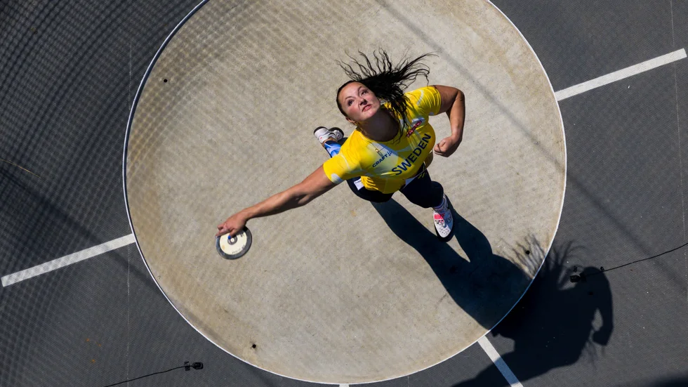 Caisa-Marie Lindfors kastade över 60 meter igen och vann lördagsnattens (svensk tid) tävling i Kalifornien med bred marginal. (Arkivbild)