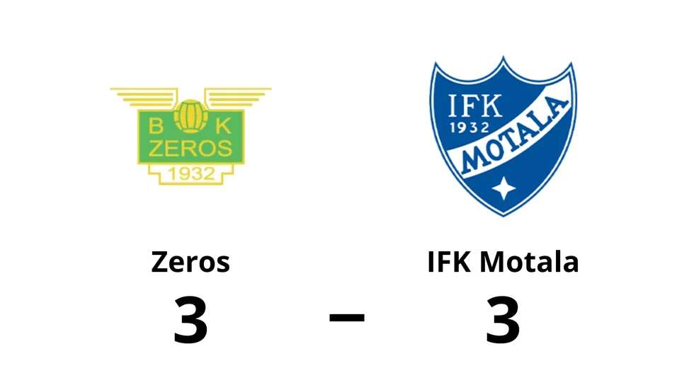 BK Zeros spelade lika mot IFK Motala FK