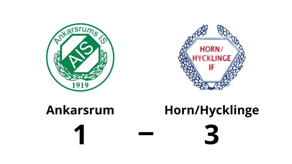 Ankarsrums IS förlorade mot Horn/Hycklinge