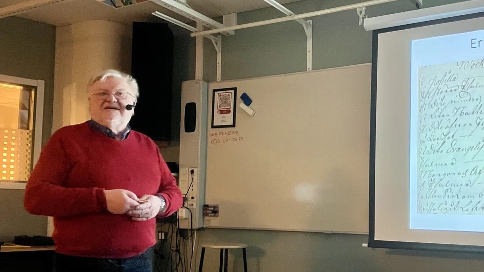 Ulf Holmberg föreläste om bouppteckningar.