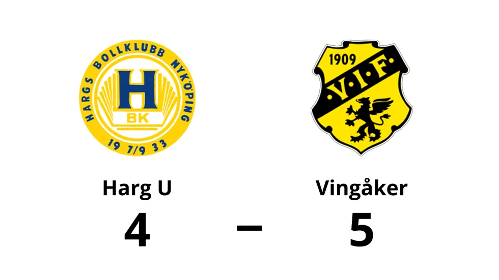 Hargs BK U förlorade mot Vingåkers IF