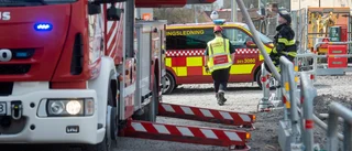 Mindre brand utbröt i samband med bostadsbygge i Högbrunn