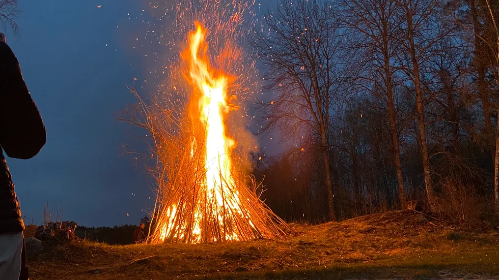 Valborgselden vid Bönergården i Finspång