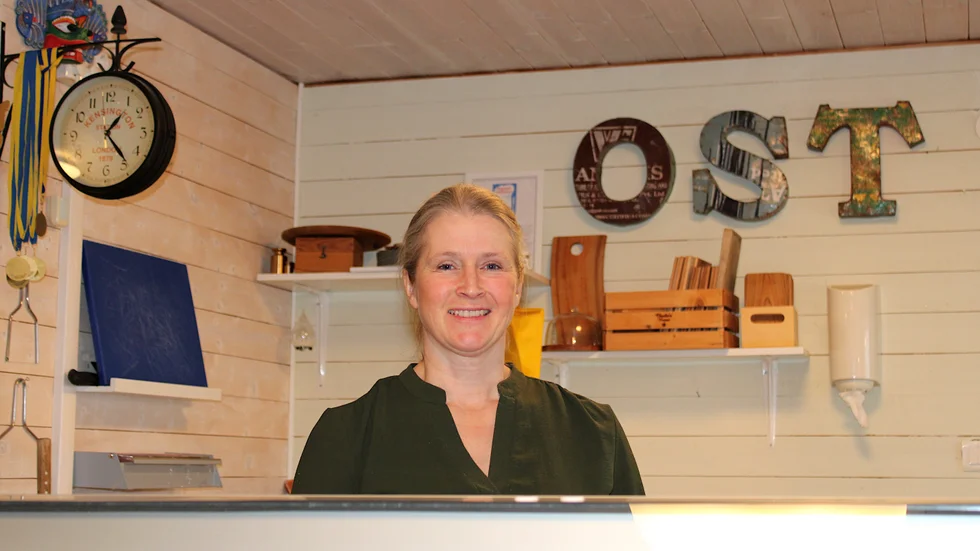 Matilda Johansson har både gårdsbutik, mejeri och sommarkafé.