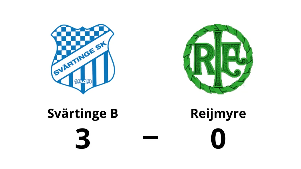 Svärtinge SK B vann mot Reijmyre IF