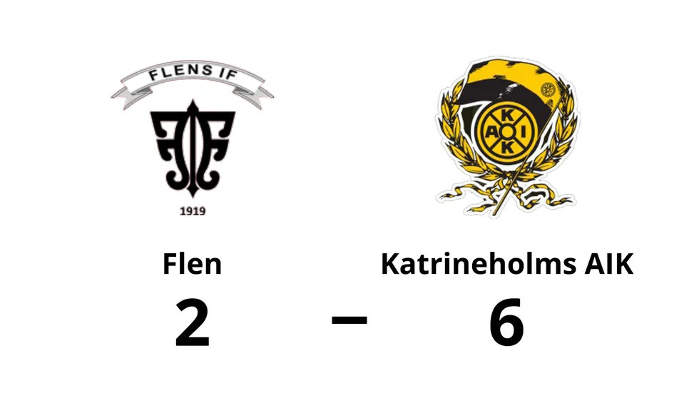Flens IF förlorade mot Katrineholms AIK