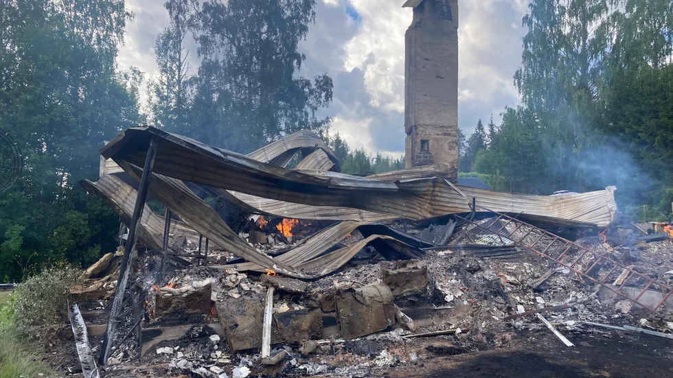 Villabrand i Klöverträsk.