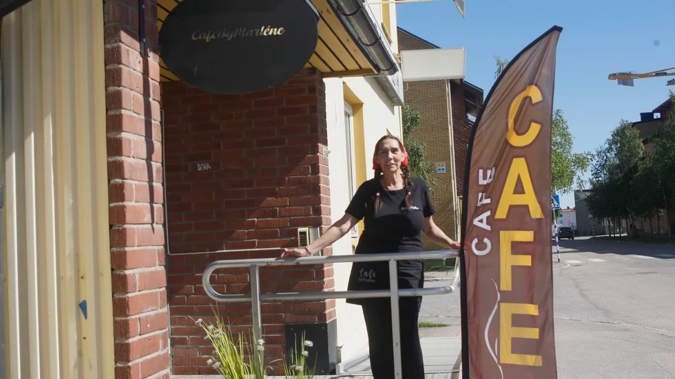 Mottagandet som Marlene Hagadahl fått efter att ha öppnat kvällsöppet café i Gällivare har varit över förväntan.