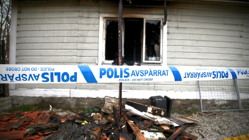 Branden ringdes in till SOS Alarm runt midnatt, natten mot tisdagen.