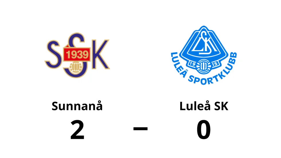 Sunnanå SK vann mot Luleå SK