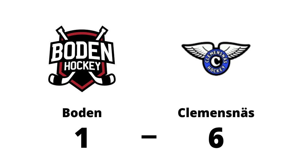 Bodens HF förlorade mot Clemensnäs HC