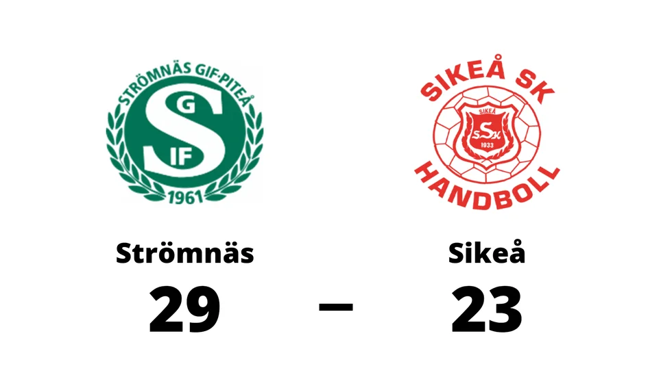 Strömnäs GIF vann mot Sikeå SK