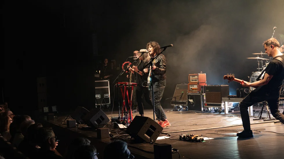The Wannadies genomförde sin turnepremiär på Sara kulturhus i Skellefteå.