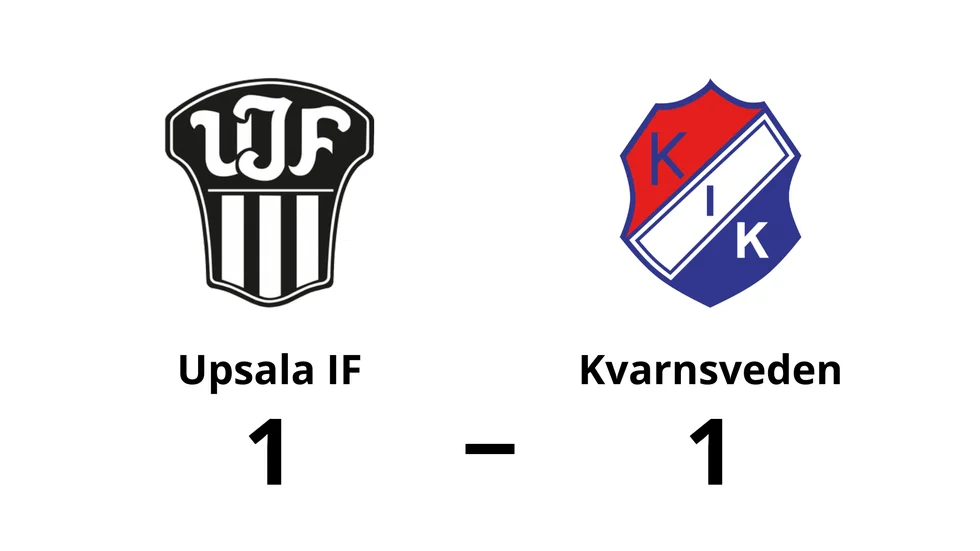 Upsala IF Fotboll spelade lika mot Kvarnsveden