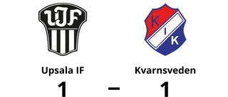 Upsala IF tappade ledningen mot Kvarnsveden