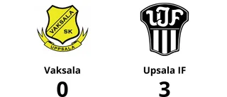 Vaksala föll mot Upsala IF med 0-3