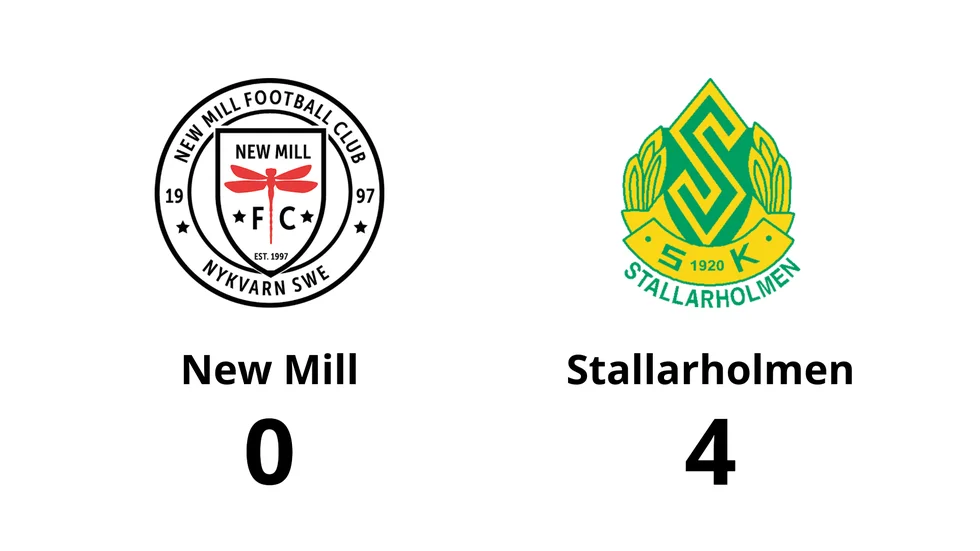 New Mill FC förlorade mot Stallarholmens SK