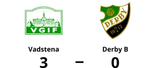 Vadstena segrare efter walk over från Derby B
