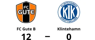 FC Gute B krossade Klintehamn