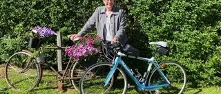 14:e Vätternrundan cyklar Malin långsamt