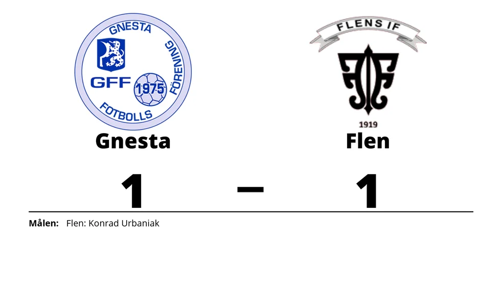 Gnesta FF Herr spelade lika mot Flens IF