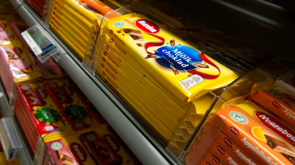 Företaget Mondelez Sverige säljer choklad med varumärkena Marabou, Daim, Japp och Aladdin. Arkivbild.