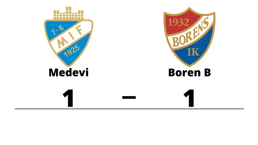 Medevi IF spelade lika mot Borens IK B