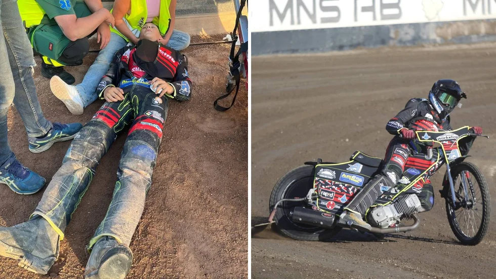Anton Jansson kraschade olyckligt i Örnarnas match på torsdagen.