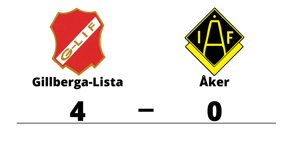 Gillberga-Lista IF vann mot Åkers IF