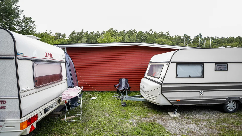 Väl framme på campingen väntade en kalldusch för Vingåkerskvinnan. Bilden är från en annan camping än den anmälda.