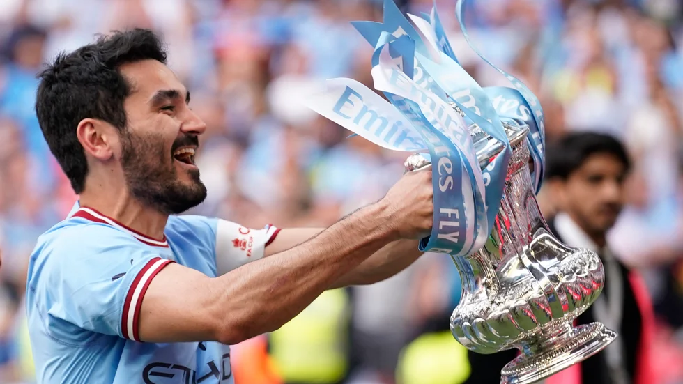 Ilkay Gündogan är klar för Barcelona. Arkivbild.