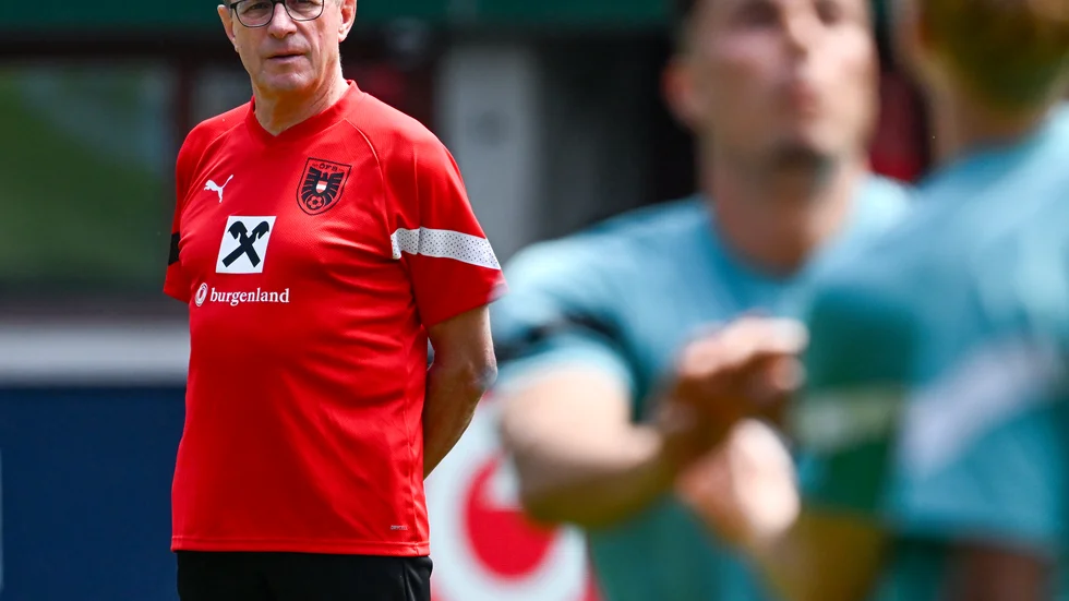 Österrikes förbundskapten Ralf Rangnick.