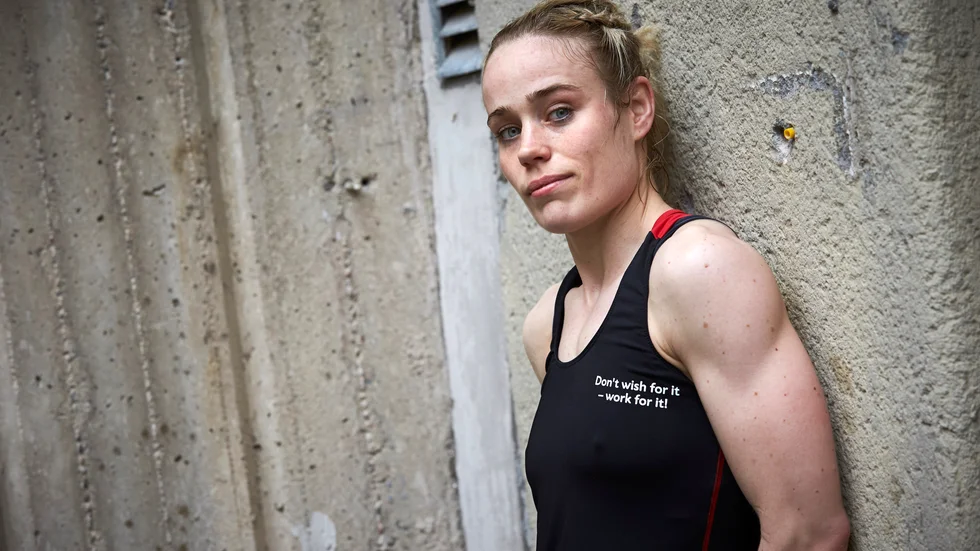 Thaiboxaren Patricia Axling säkrade Sveriges andra guld i de Europeiska spelen. Arkivbild.