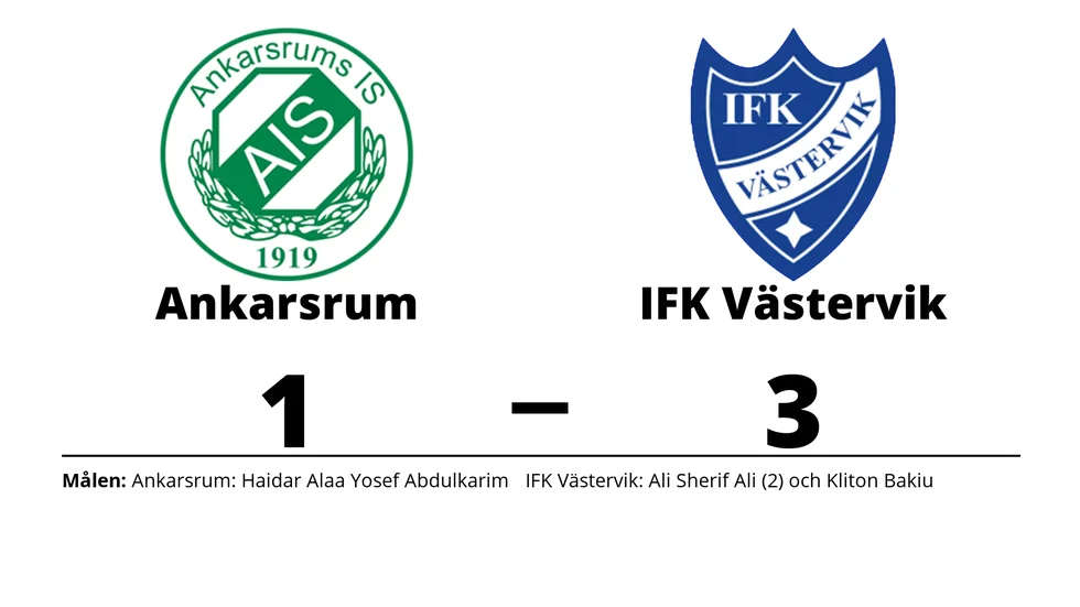 Ankarsrums IS förlorade mot IFK Västervik
